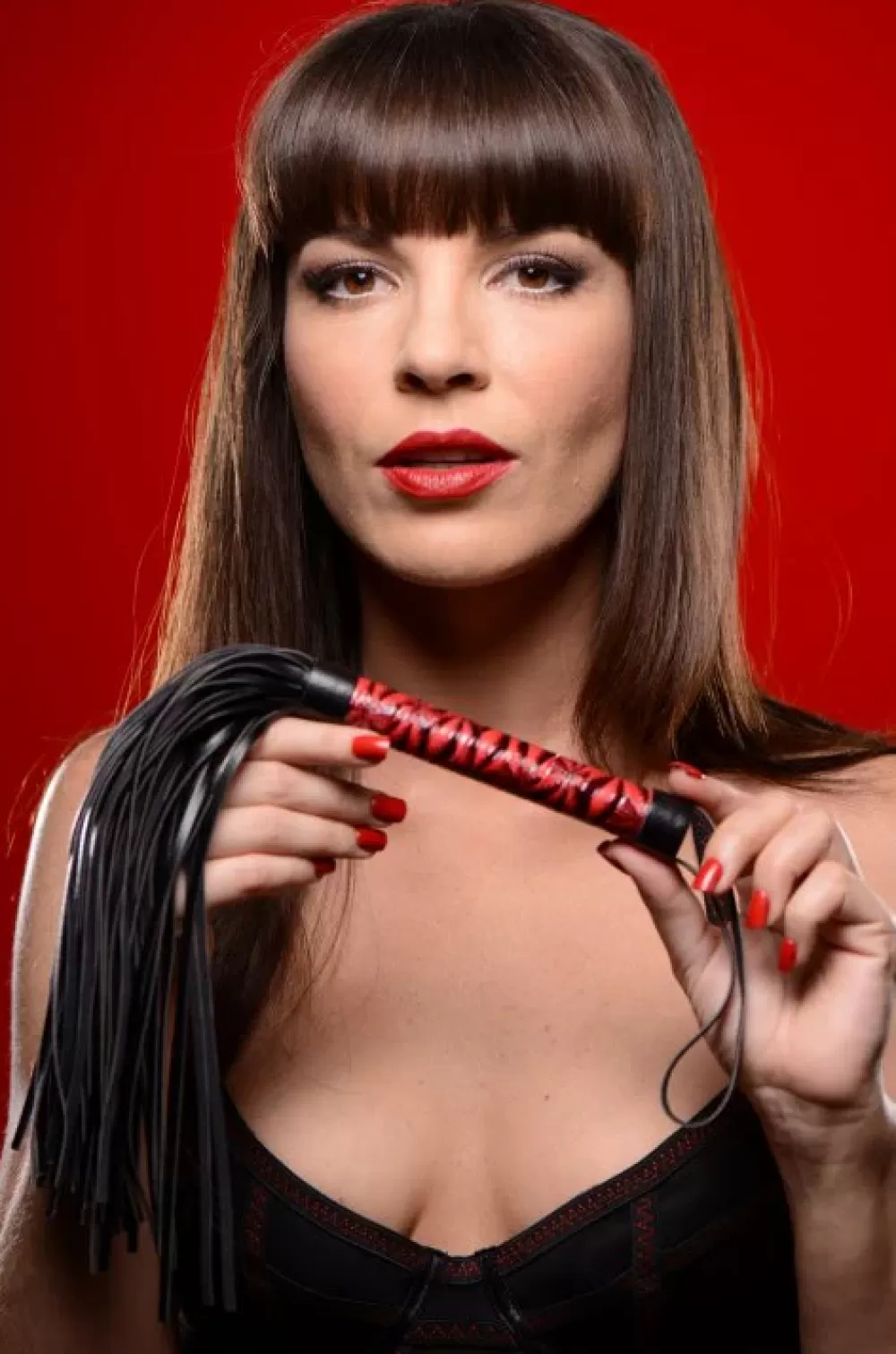 Cheap Healthy & Active Crimson Tied Embossed Flogger