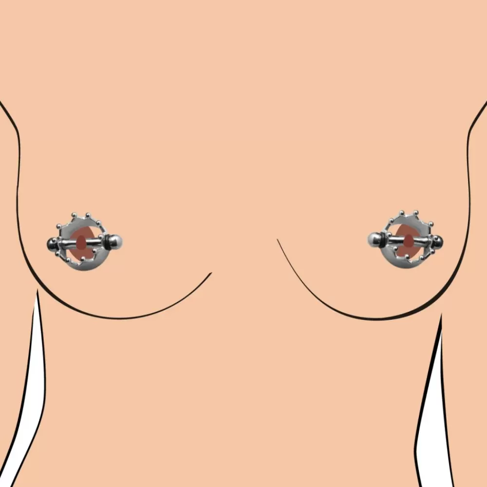 Flash Sale Healthy & Active Crowned Magnetic Nipple Clamps