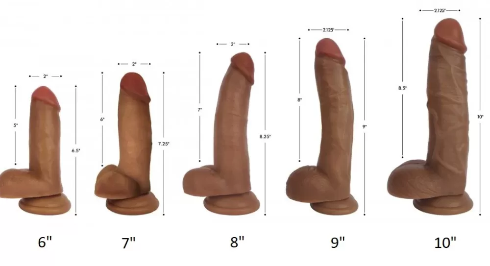 Clearance Healthy & Active Dark Bareskin Dildo with Balls