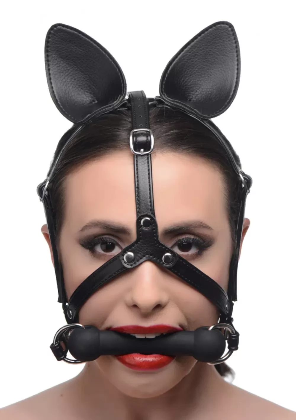 Outlet Healthy & Active Dark Horse Pony Head Harness with Silicone Bit