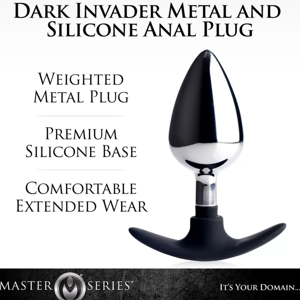 Best Healthy & Active Dark Invader Metal and Silicone Anal Plug
