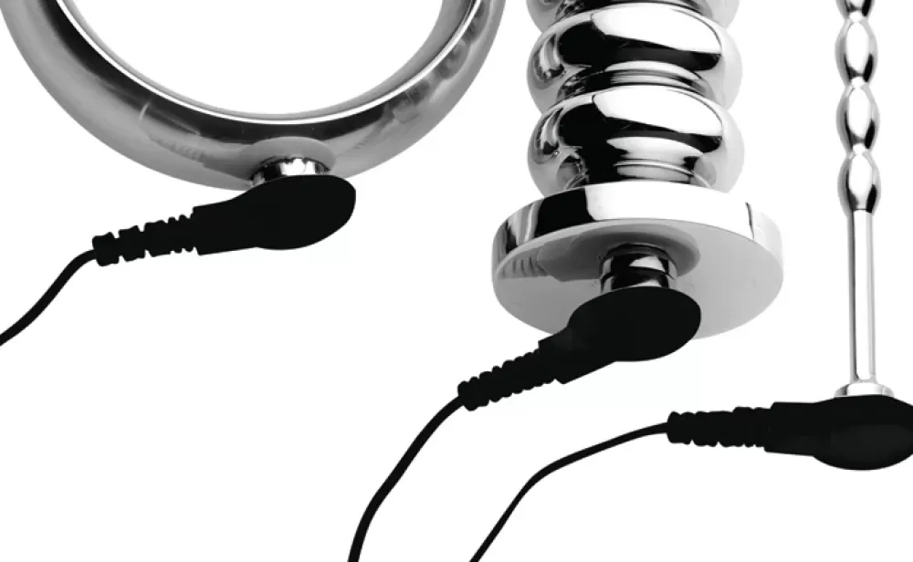 Flash Sale Healthy & Active Deluxe Series Voltaic For Him Stainless Steel Male E-stim Kit