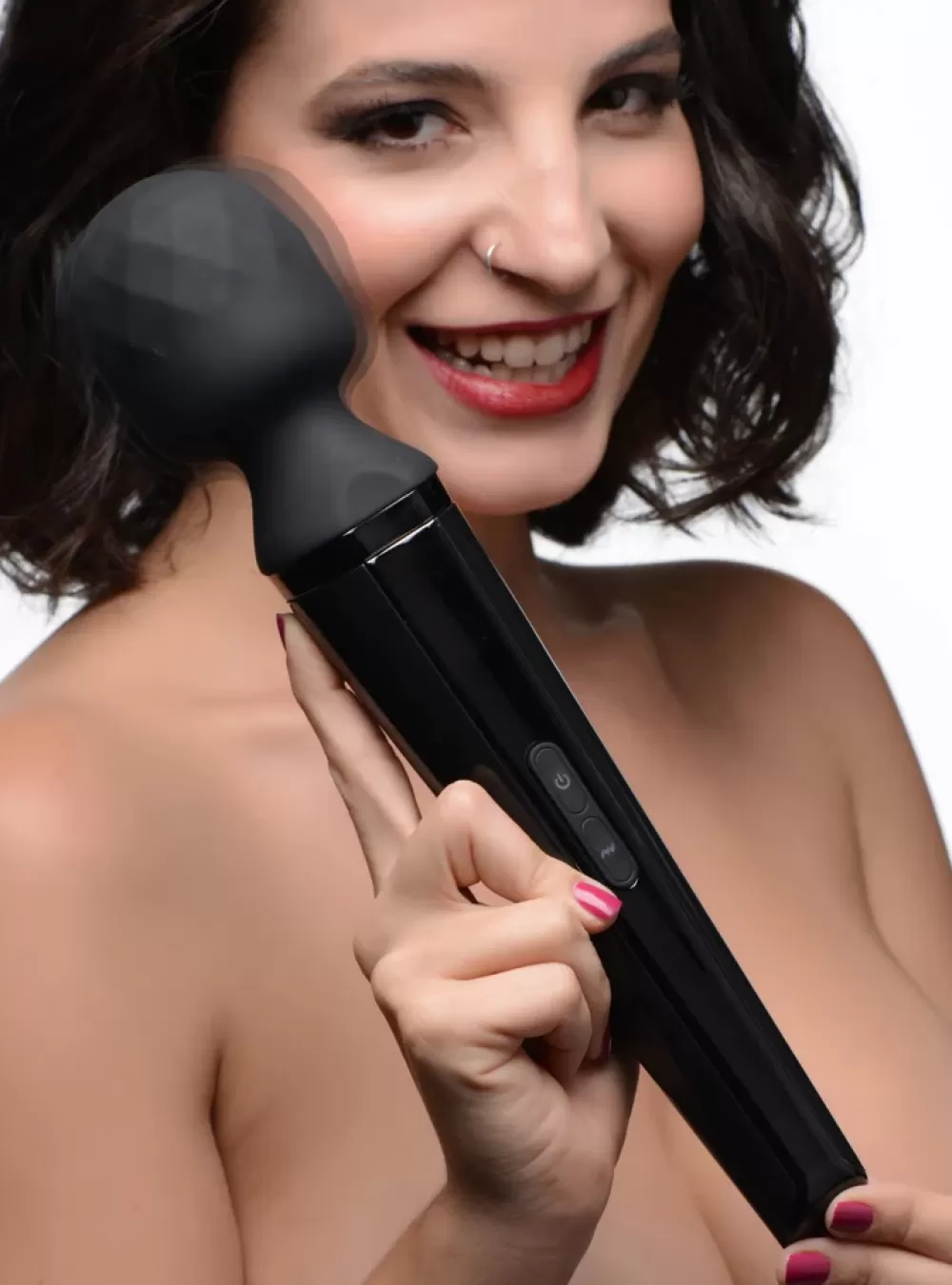 Discount Healthy & Active Diamond Head 24X Rechargeable Silicone Wand Massager