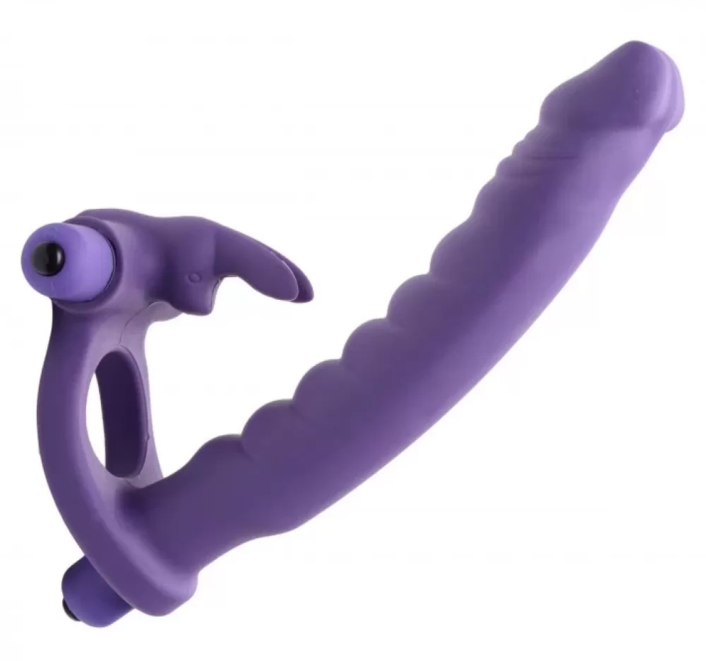 Hot Healthy & Active Double Delight Dual Penetration Rabbit Cock Ring