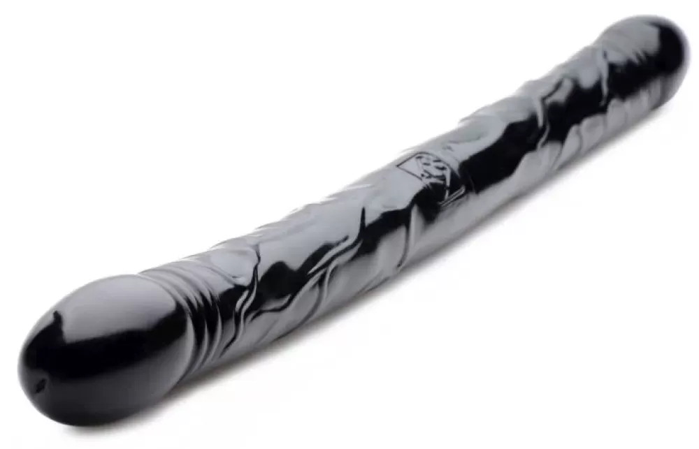 Cheap Healthy & Active Double Ended Black Dildo