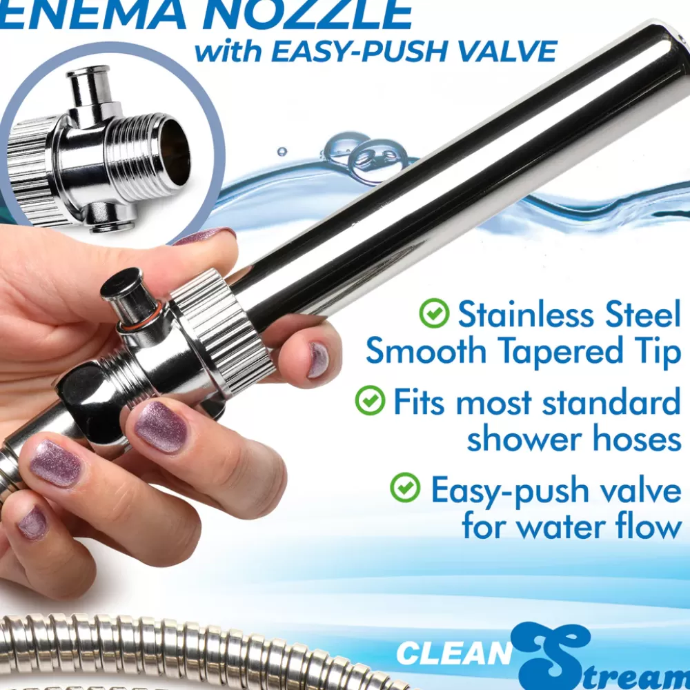 Flash Sale Healthy & Active Enema Nozzle with Quick Shut Off/On Valve