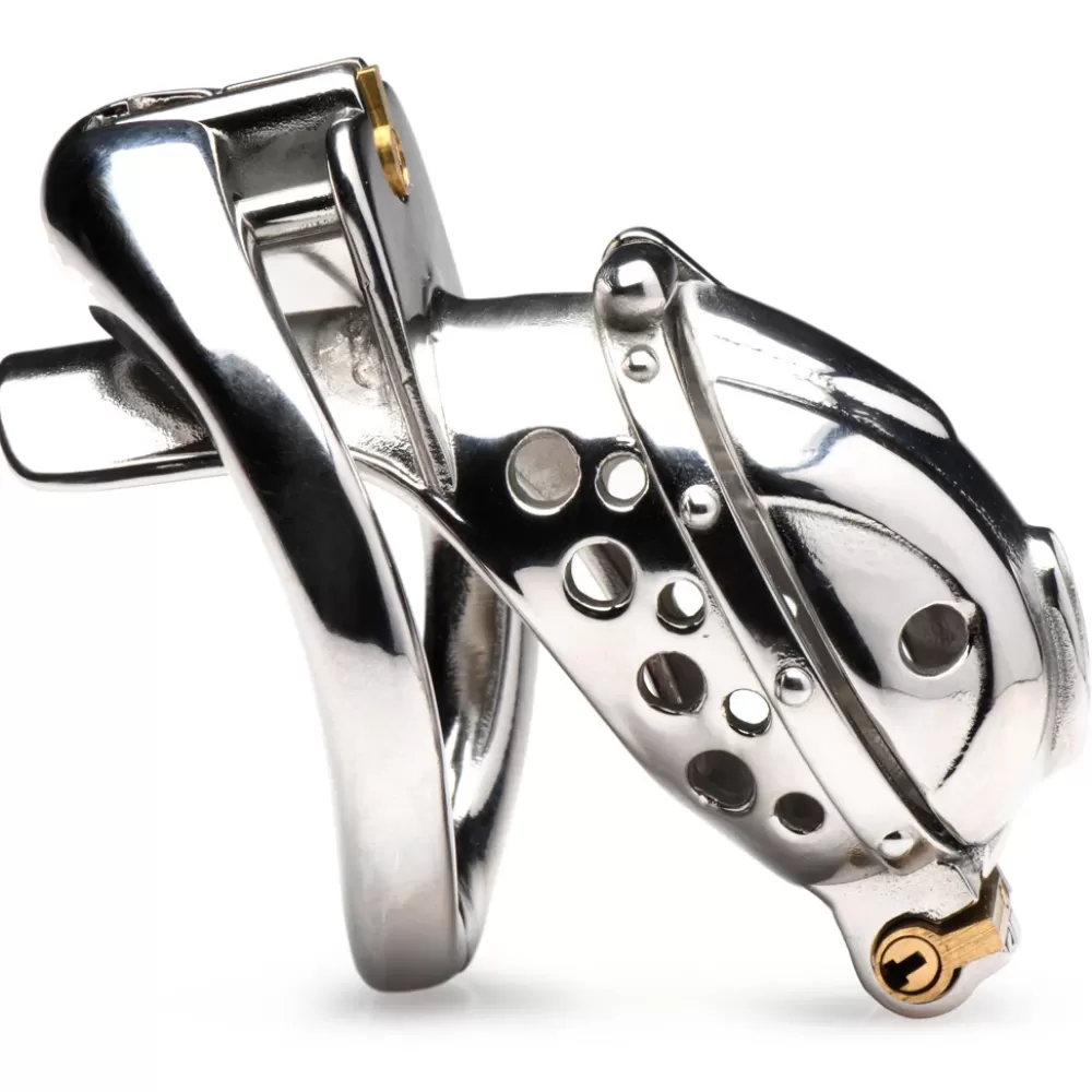 Cheap Healthy & Active Entrapment Deluxe Locking Chastity Cage