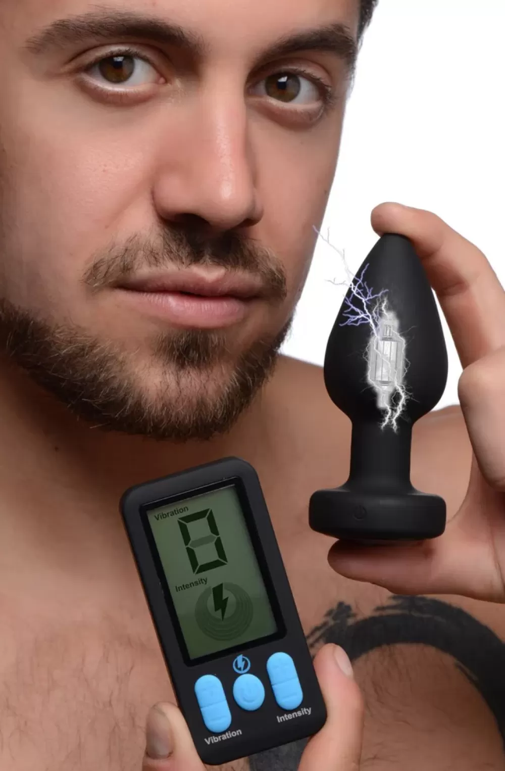 Hot Healthy & Active E-Stim Pro Silicone Vibrating Anal Plug with Remote Control