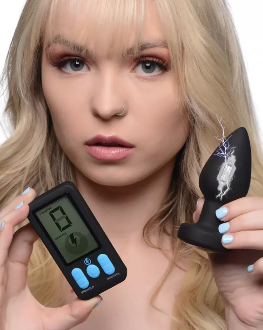 Hot Healthy & Active E-Stim Pro Silicone Vibrating Anal Plug with Remote Control