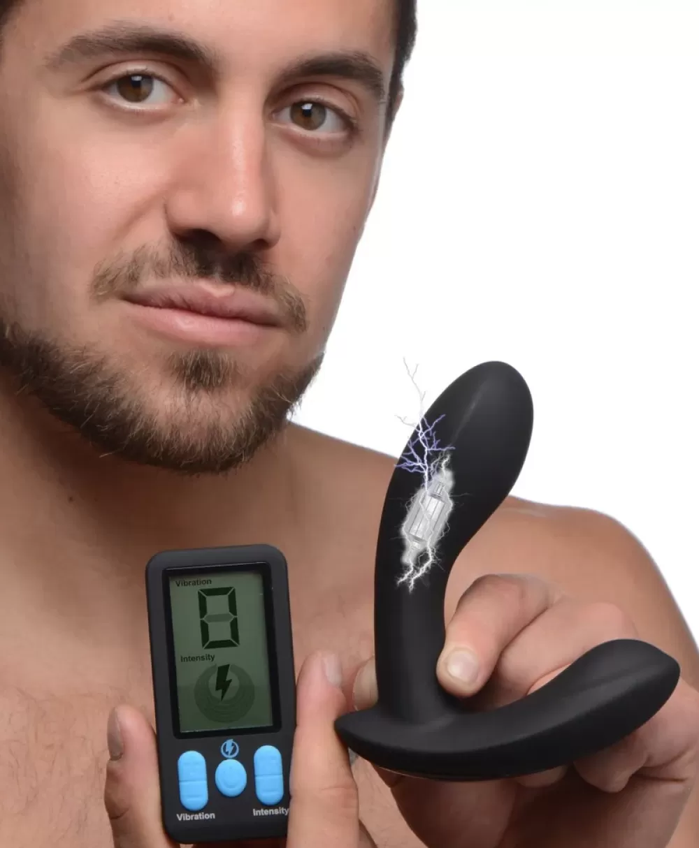 Shop Healthy & Active E-Stim Pro Silicone Vibrating Prostate Massager with Remote Control