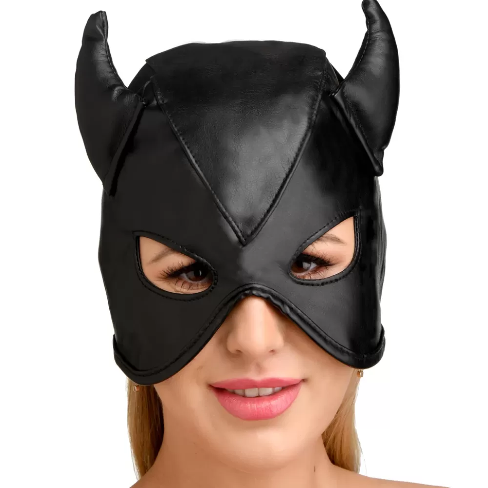 Flash Sale Healthy & Active Fetish Hood with Horns