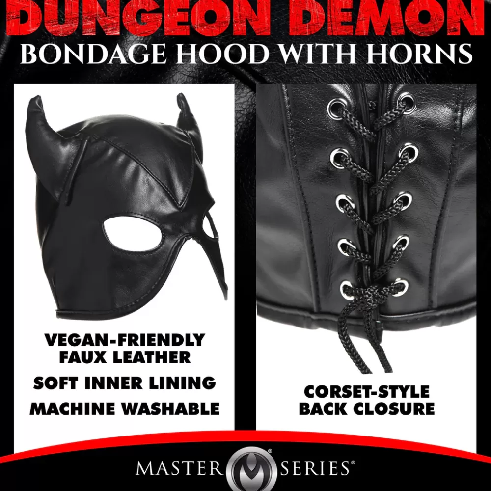 Flash Sale Healthy & Active Fetish Hood with Horns
