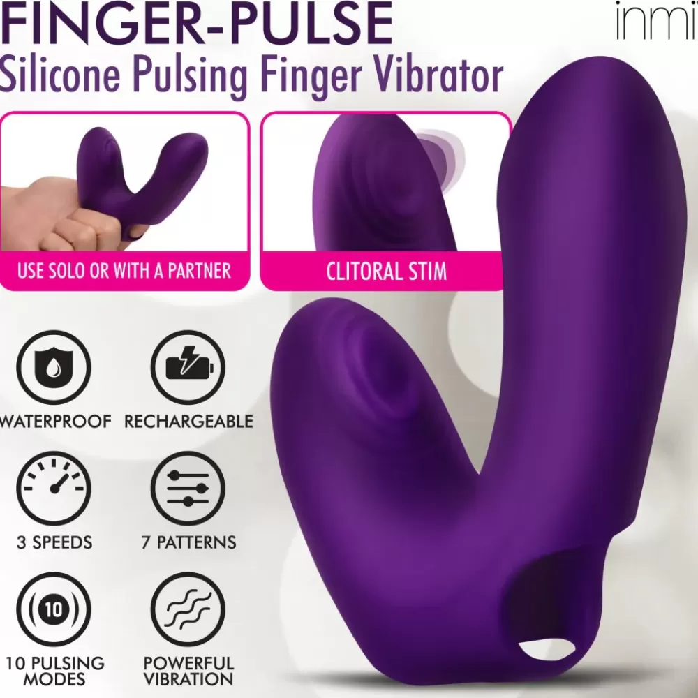 Best Sale Healthy & Active Finger-Pulse Silicone Pulsing Finger Vibrator