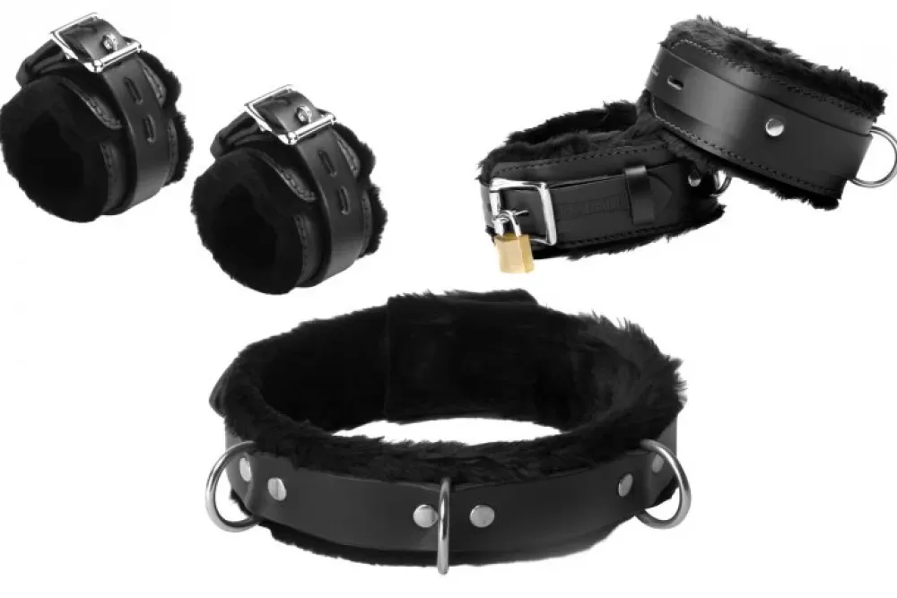 Best Sale Healthy & Active Fur-Lined Bondage Set