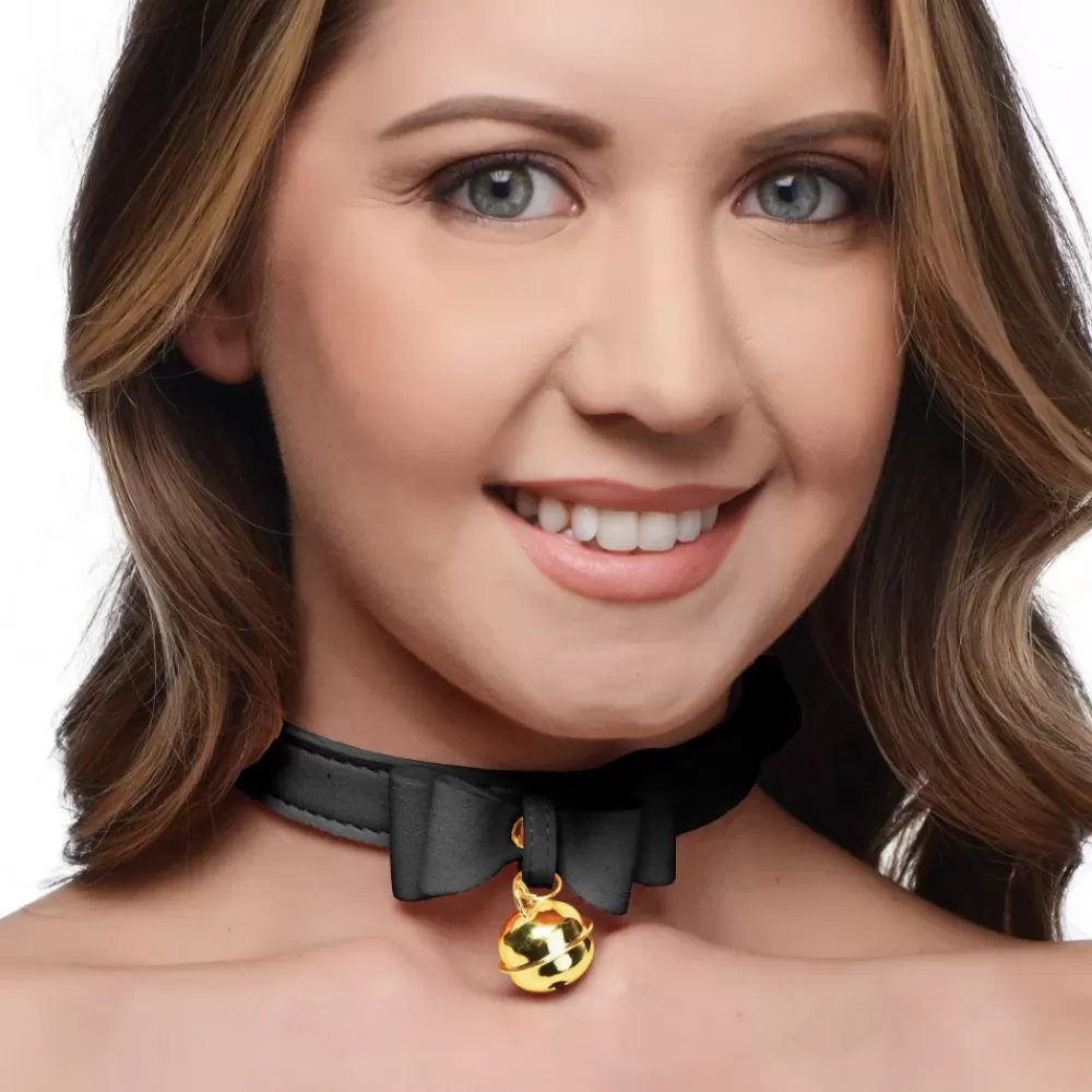 Online Healthy & Active Golden Kitty Cat Bell Collar