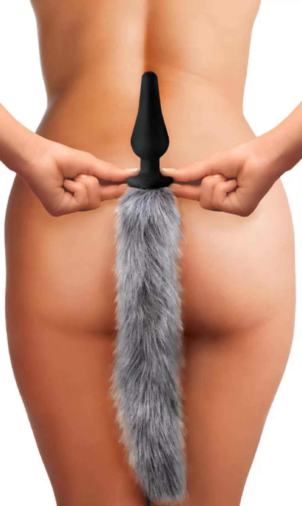 Sale Healthy & Active Grey Wolf Tail Anal Plug and Ears Set