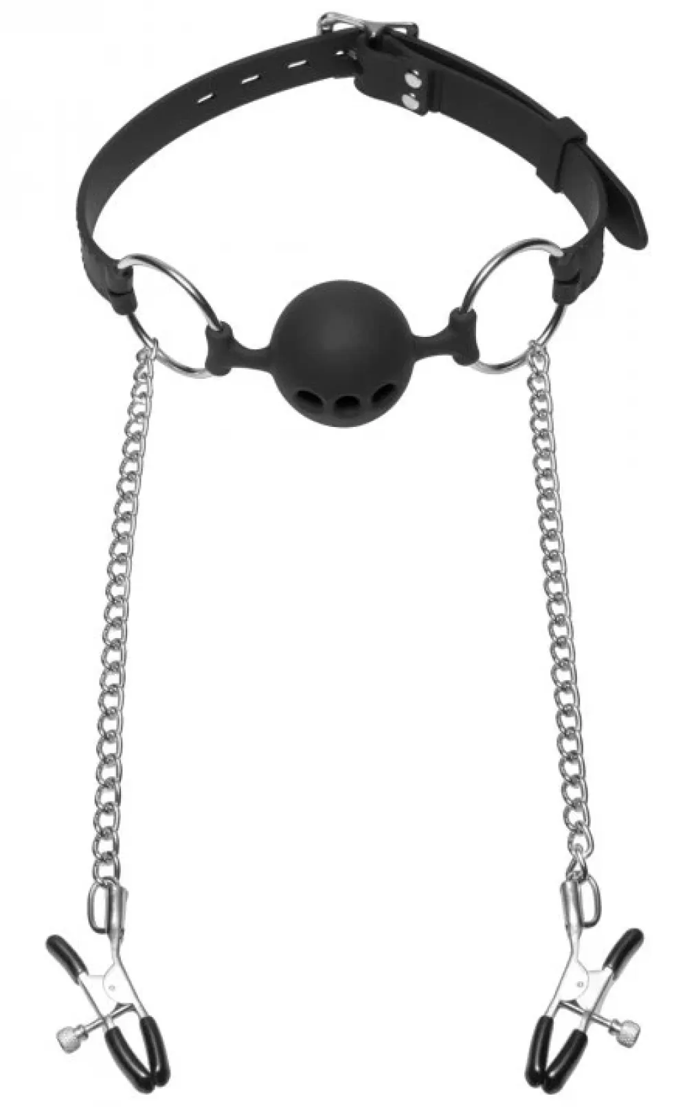 Shop Healthy & Active Hinder Ball Gag with Nipple Clamps