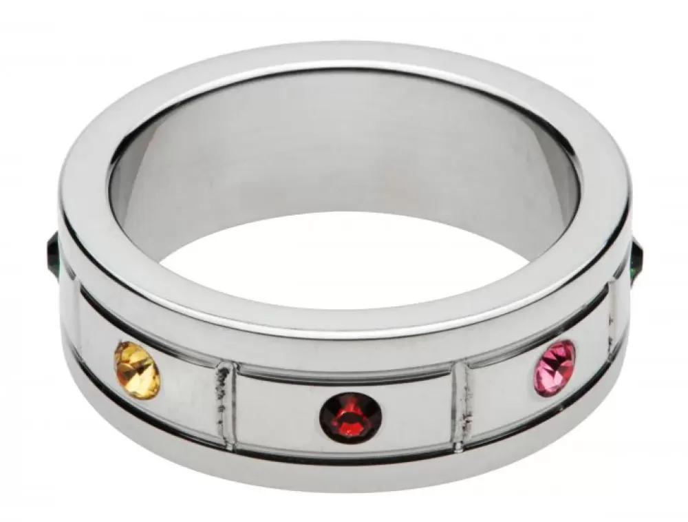 Hot Healthy & Active Jeweled Cock Ring - 1.95 inch