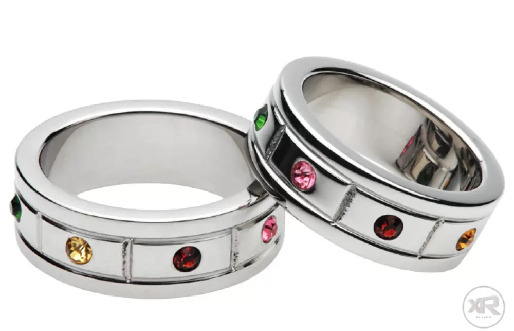 Hot Healthy & Active Jeweled Cock Ring - 1.95 inch
