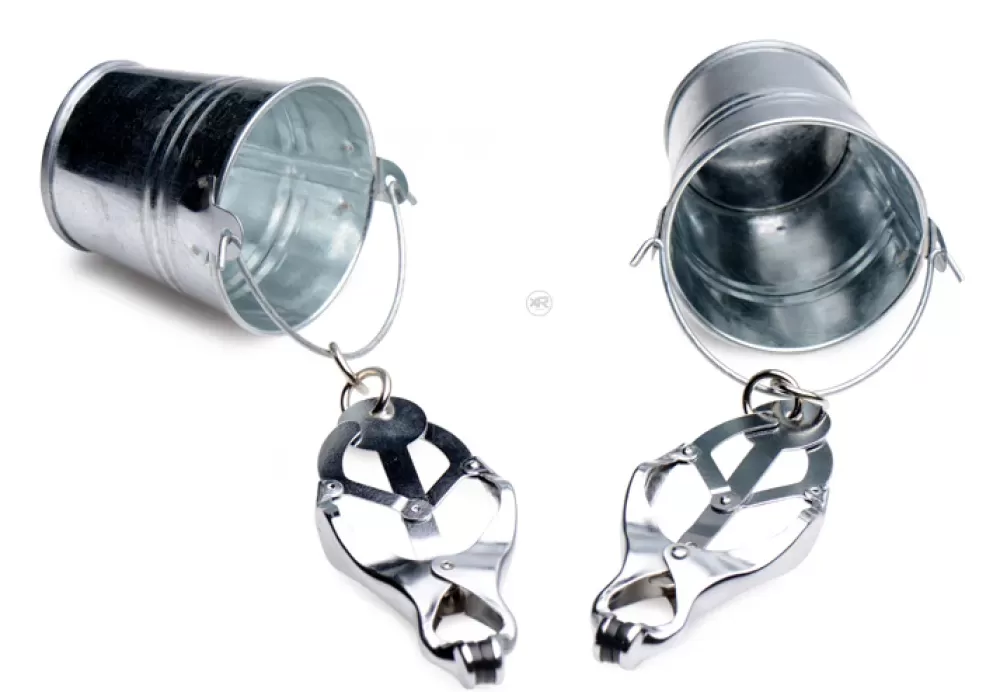 Fashion Healthy & Active Jugs Nipple Clamps with Buckets