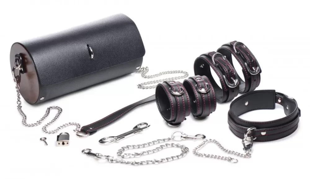 Best Sale Healthy & Active Kinky Clutch Black Bondage Set with Carrying Case