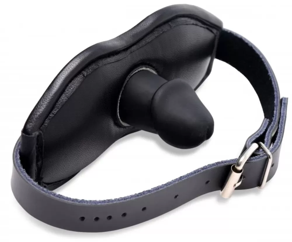 Sale Healthy & Active Leather Padded Silicone Penis Mouth Gag