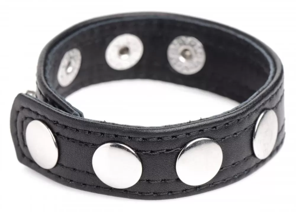 Hot Healthy & Active Leather Speed Snap Cock Ring