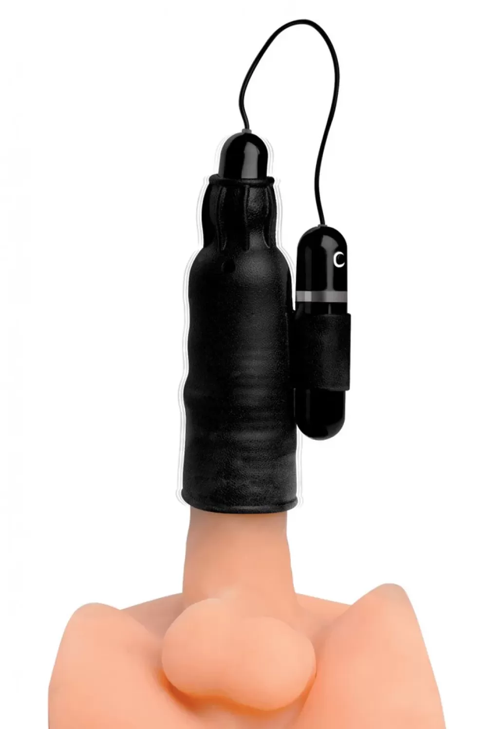 Online Healthy & Active Lightning Stroke Silicone Stroker With Vibrating Bullet