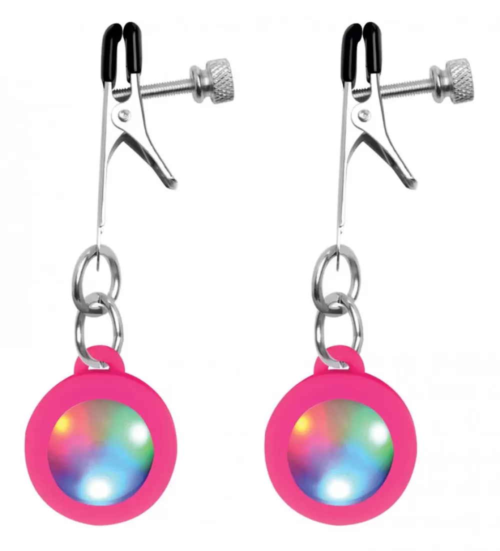 Best Sale Healthy & Active Light-Up Charm Decorated Nipple Clamps
