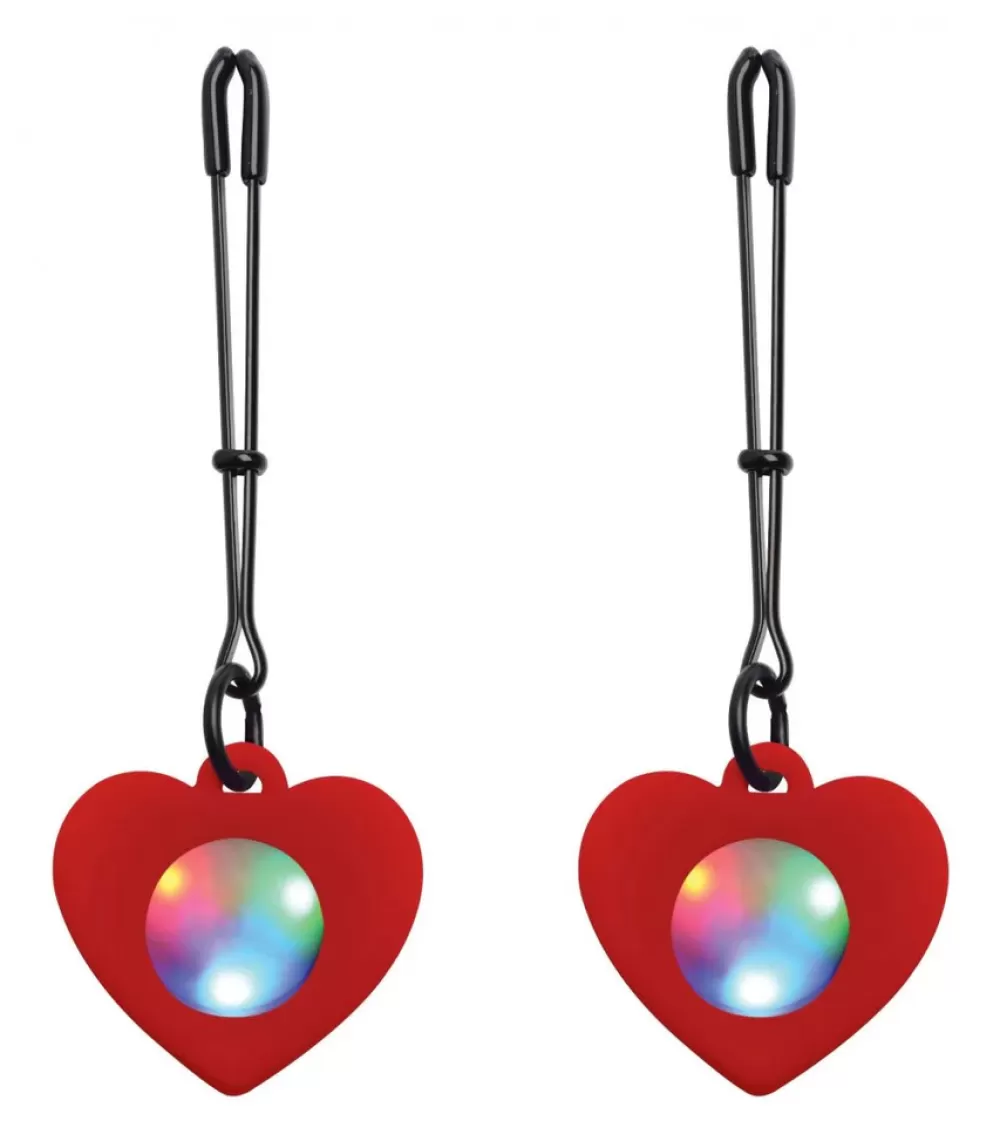 Best Sale Healthy & Active Light-Up Charm Decorated Nipple Clamps
