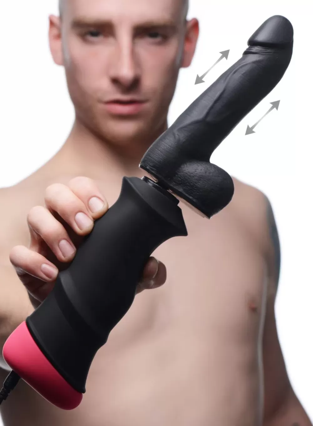 Discount Healthy & Active Mega-Pounder Hand-held Thrusting Silicone Dildo
