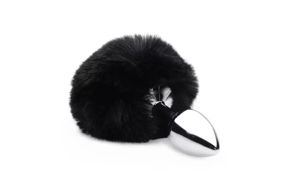 Outlet Healthy & Active Onyx Bunny Tail Anal Plug