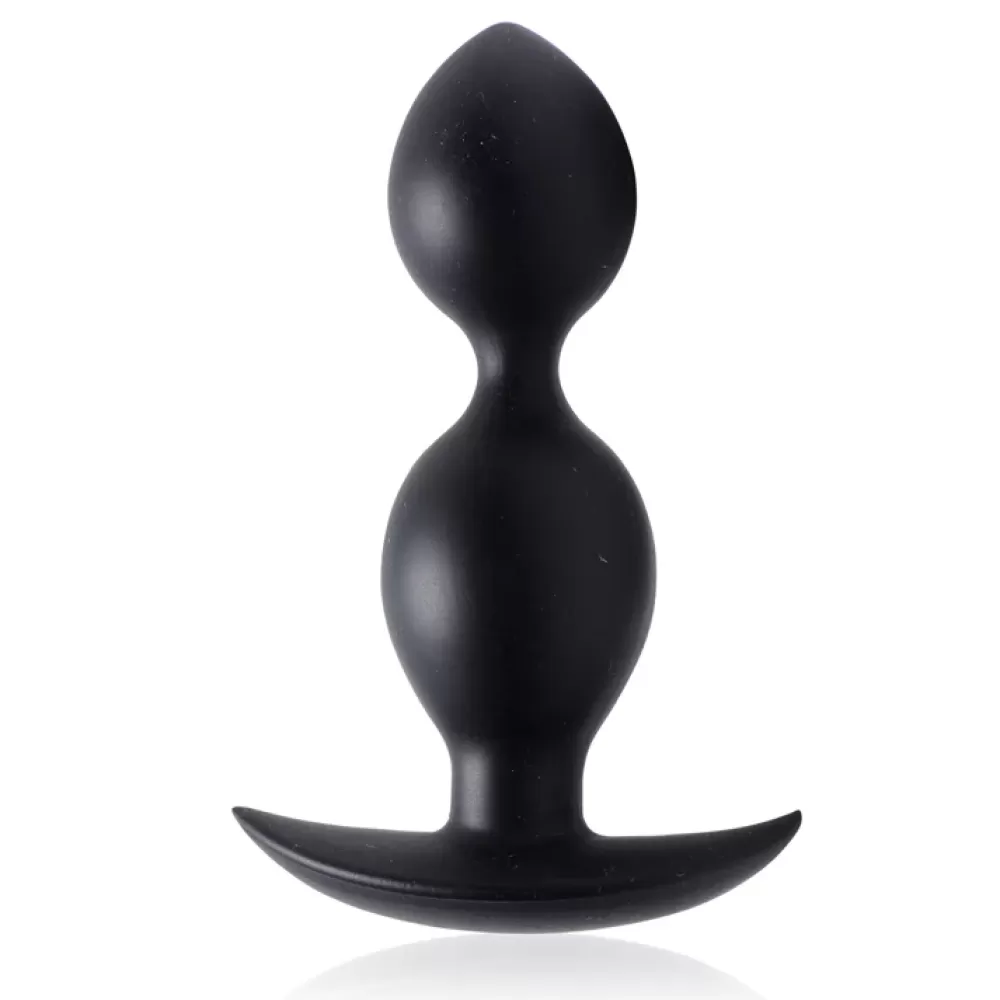 Hot Healthy & Active Orbs Steel Weighted Duotone Silicone Anal Plug