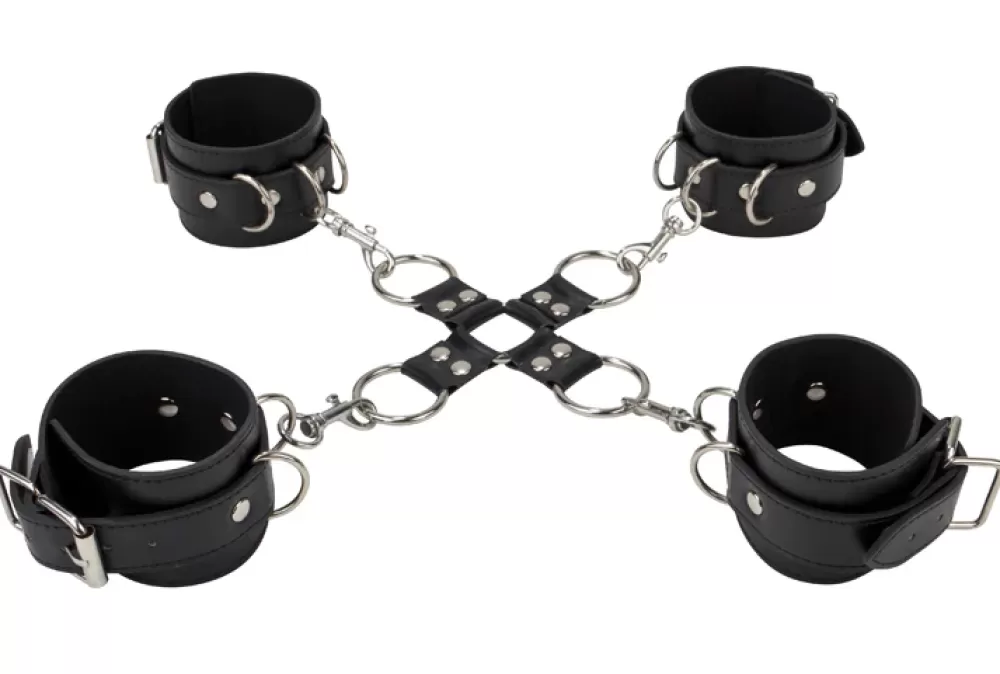 Online Healthy & Active Ouch! Leather Hand and Leg Cuffs
