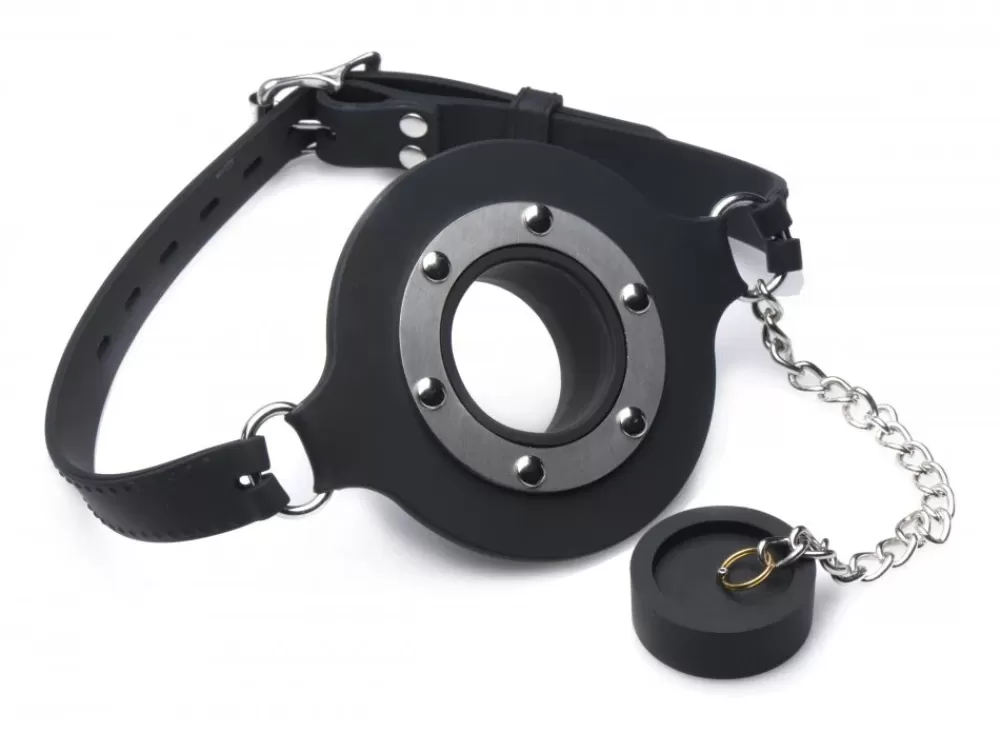 New Healthy & Active Pie Hole Silicone Feeding Gag
