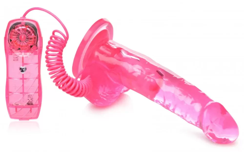 Flash Sale Healthy & Active Pink 7.5 Inch Suction Cup Vibrating Dildo