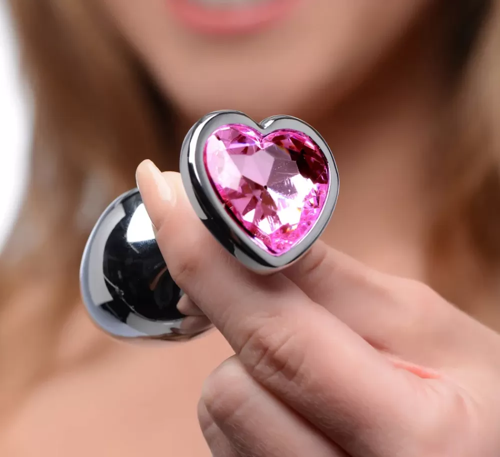 Best Sale Healthy & Active Pink Heart Anal Plug Set