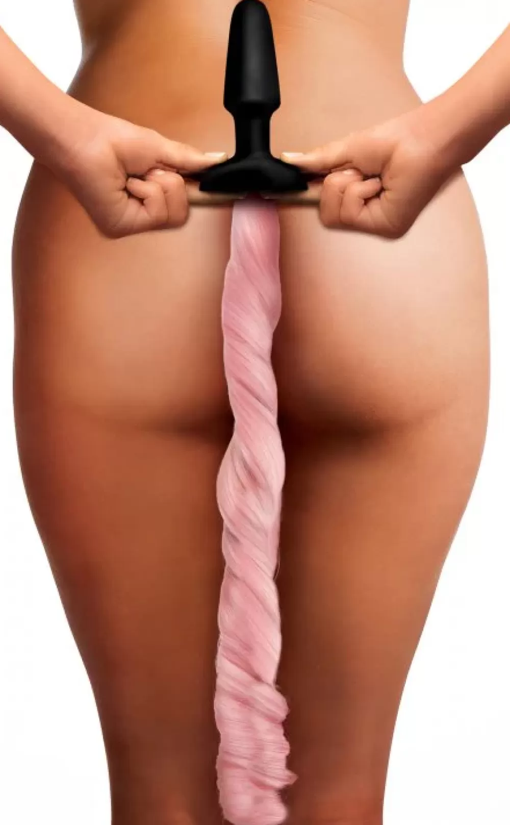 Cheap Healthy & Active Pink Pony Tail Anal Plug
