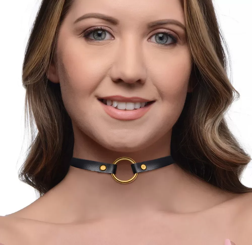 Online Healthy & Active Posh Pet Gold Ring Slim Choker
