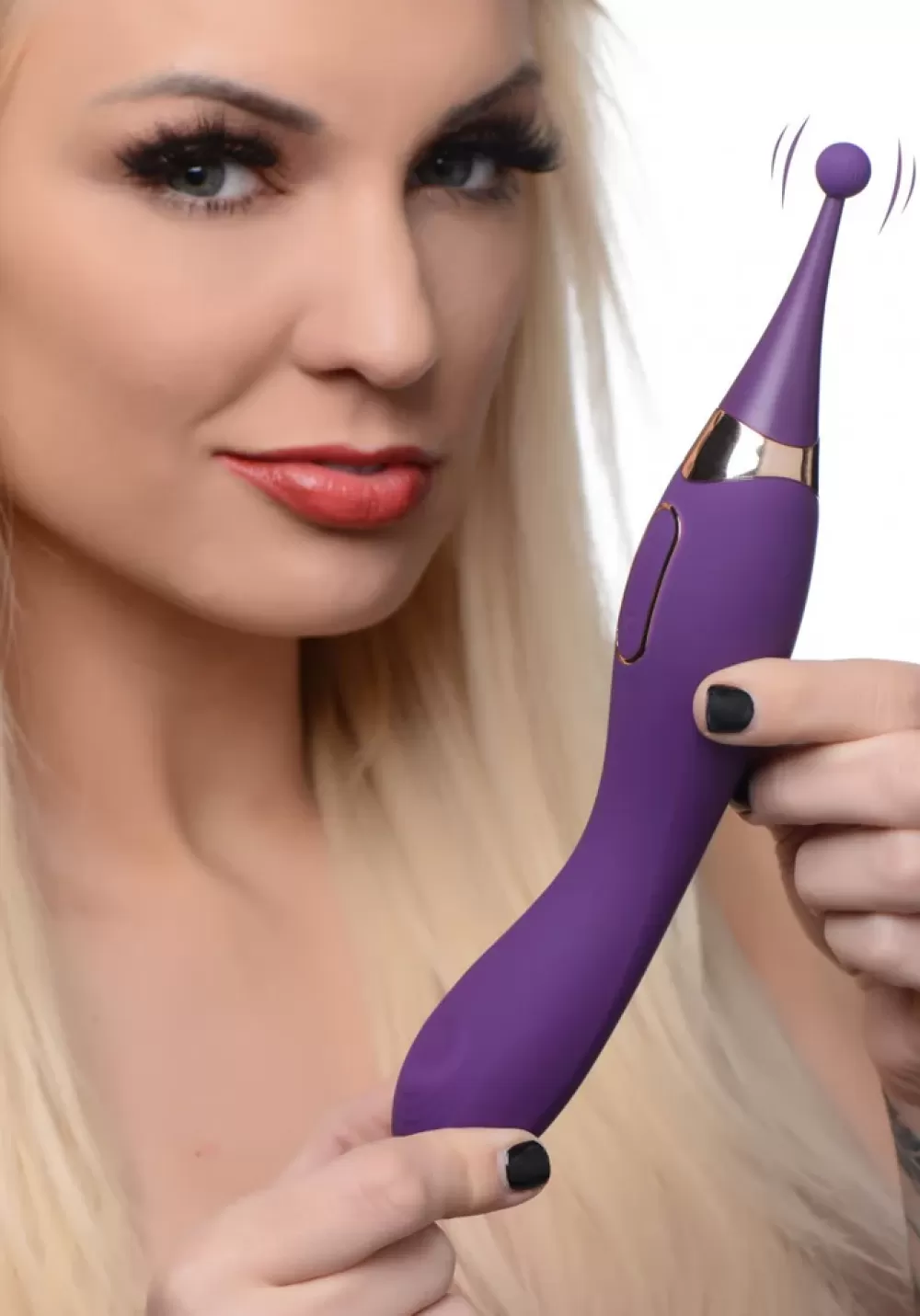 Cheap Healthy & Active Pulsing G-spot Pinpoint Silicone Vibrator with Attachments