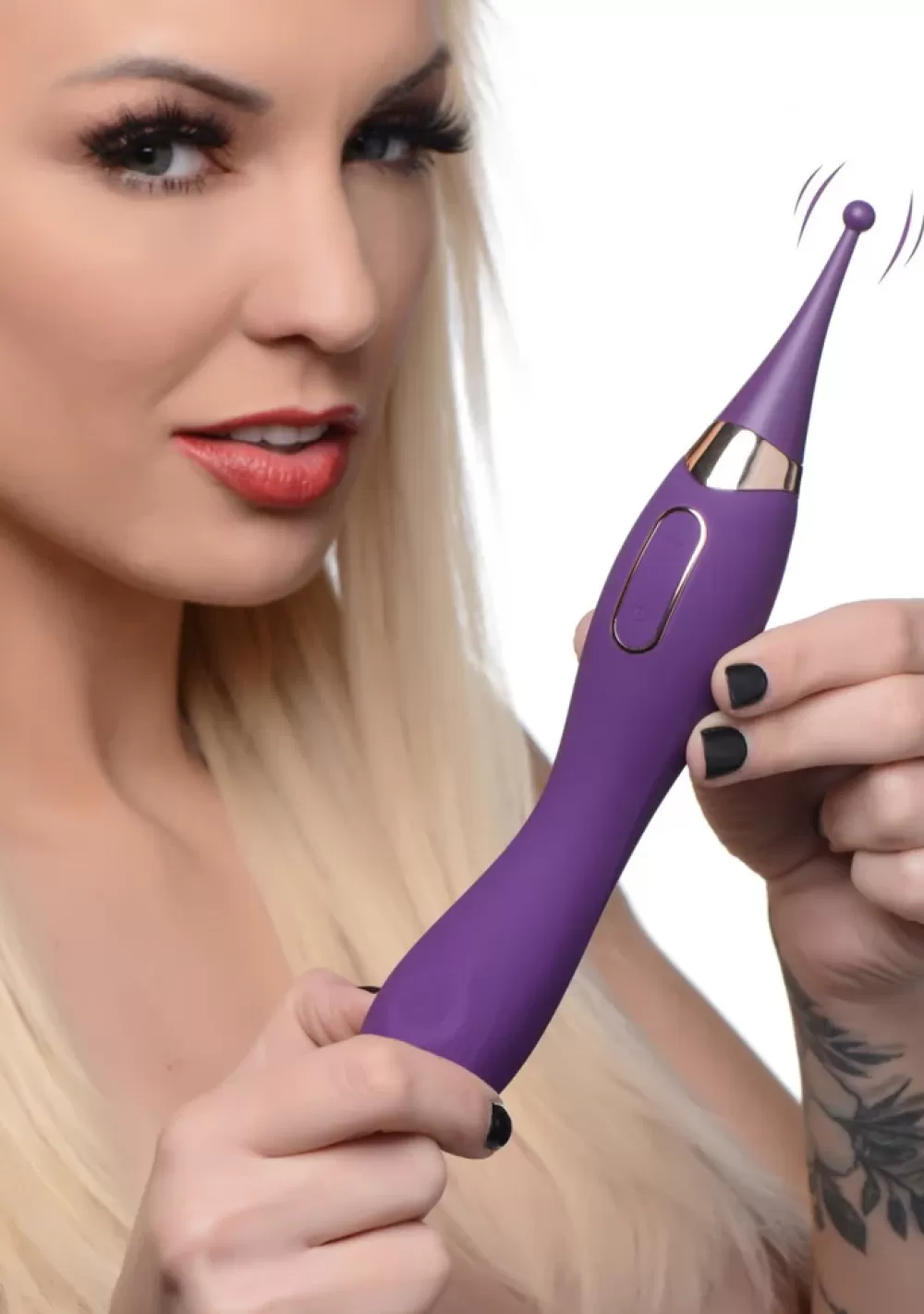 Cheap Healthy & Active Pulsing G-spot Pinpoint Silicone Vibrator with Attachments