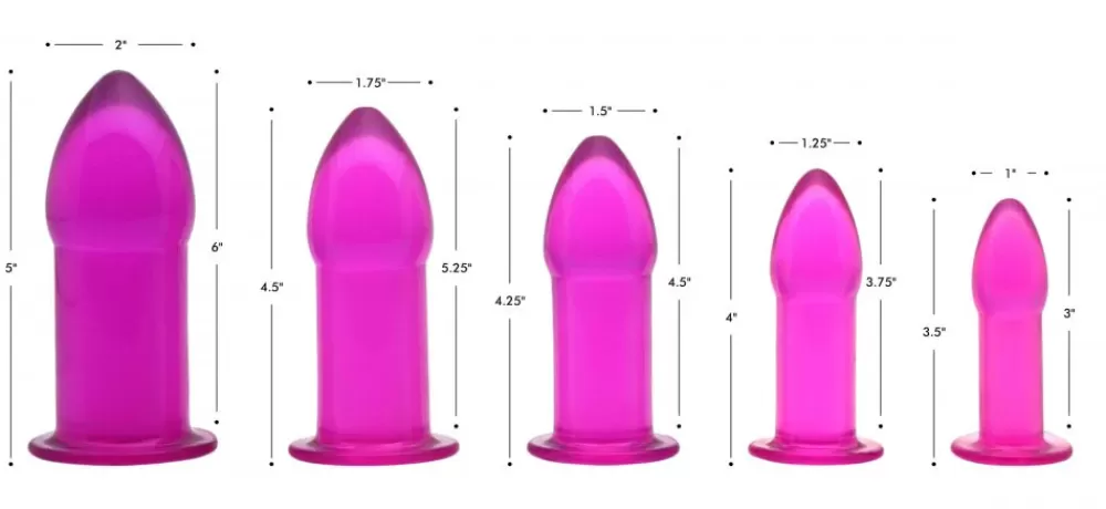 Store Healthy & Active Purple Anal Dilator Kit