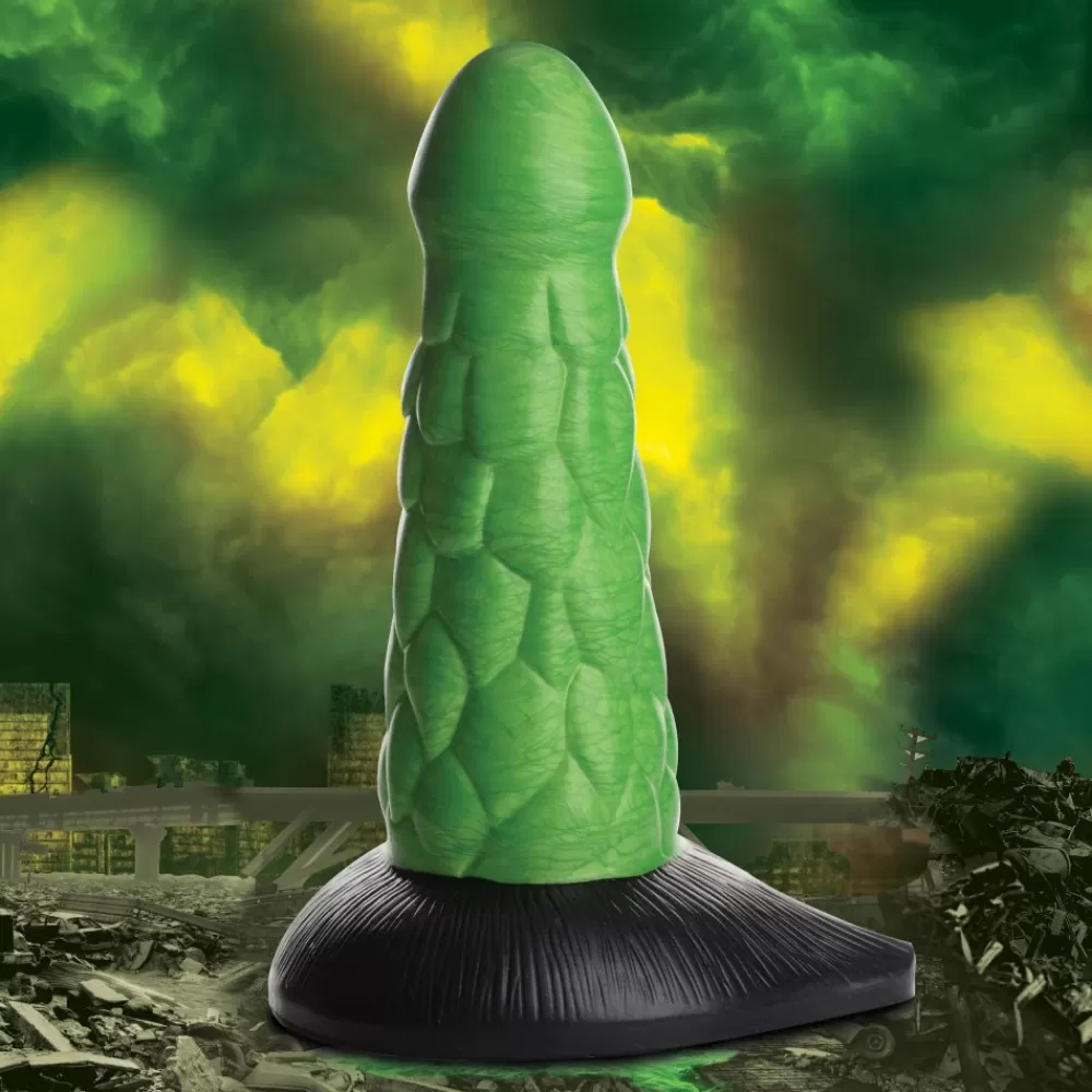 New Healthy & Active Radioactive Scaly Reptile Thick Silicone Dildo
