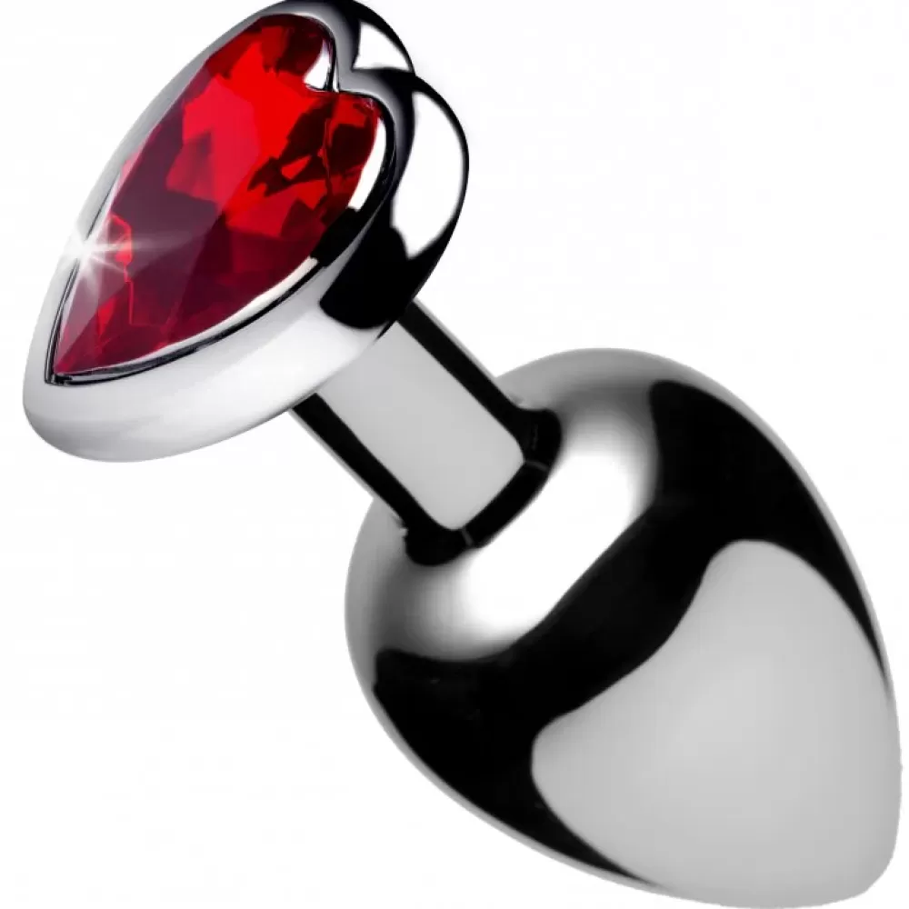 Store Healthy & Active Red Heart Gem Anal Plug