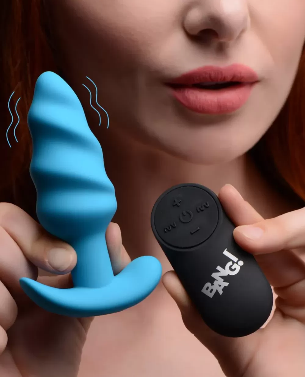 Discount Healthy & Active Remote Control 21X Vibrating Silicone Swirl Butt Plug