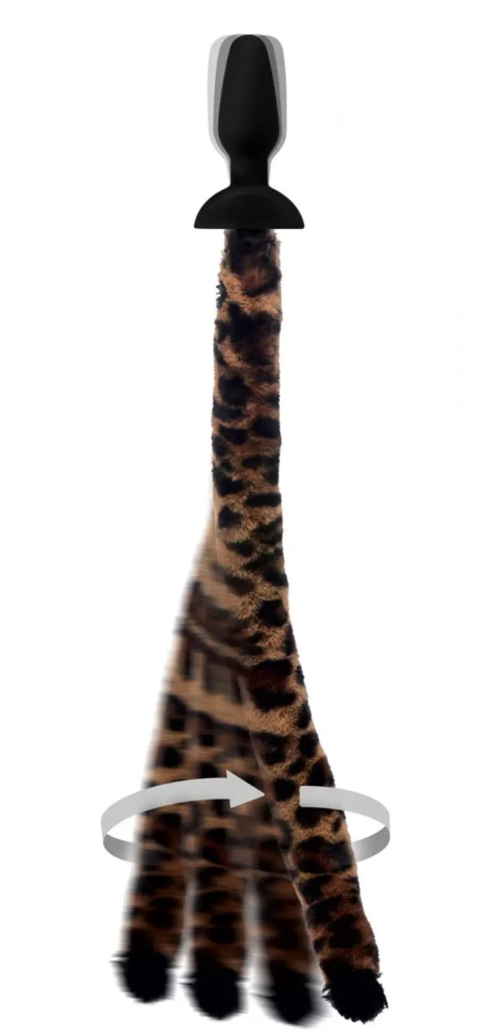 Discount Healthy & Active Remote Control Wagging Leopard Tail Anal Plug and Ears Set