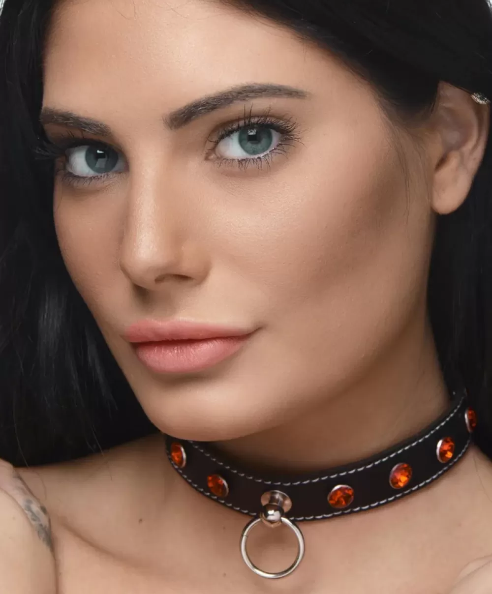 Sale Healthy & Active Rhinestone Choker with O-Ring
