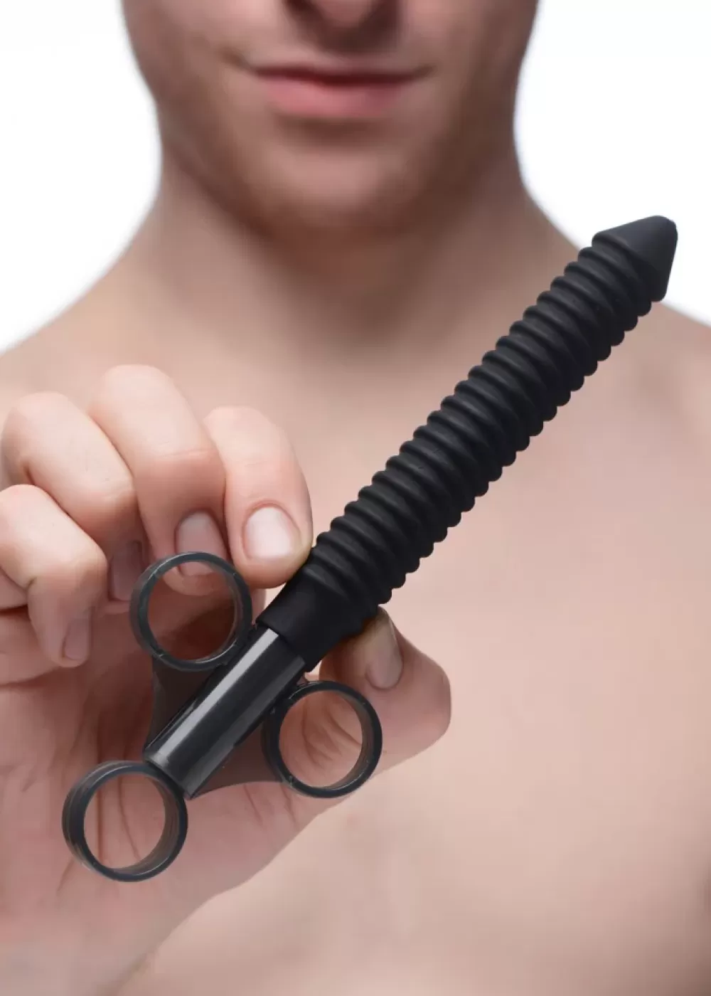 Store Healthy & Active Ribbed Silicone Lubricant Launcher
