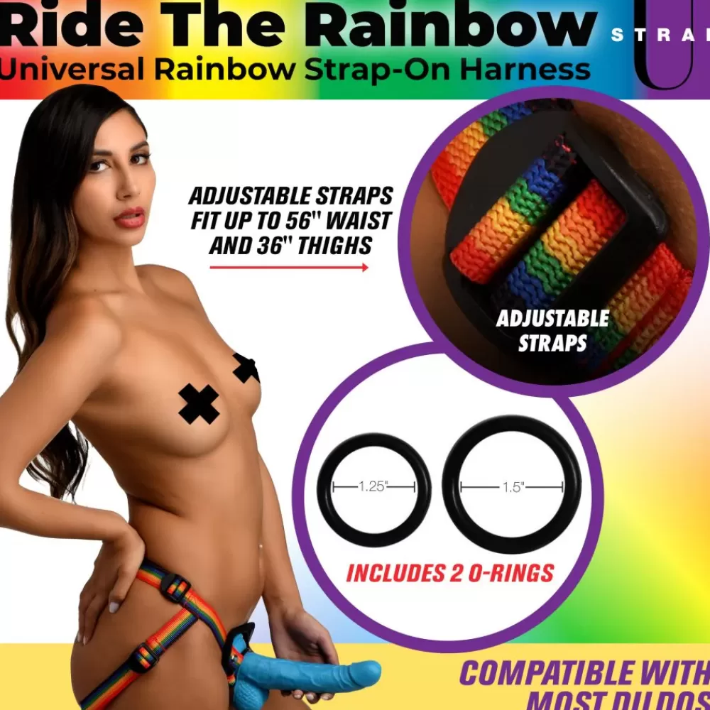 Clearance Healthy & Active Ride the Rainbow Universal Strap-On Harness