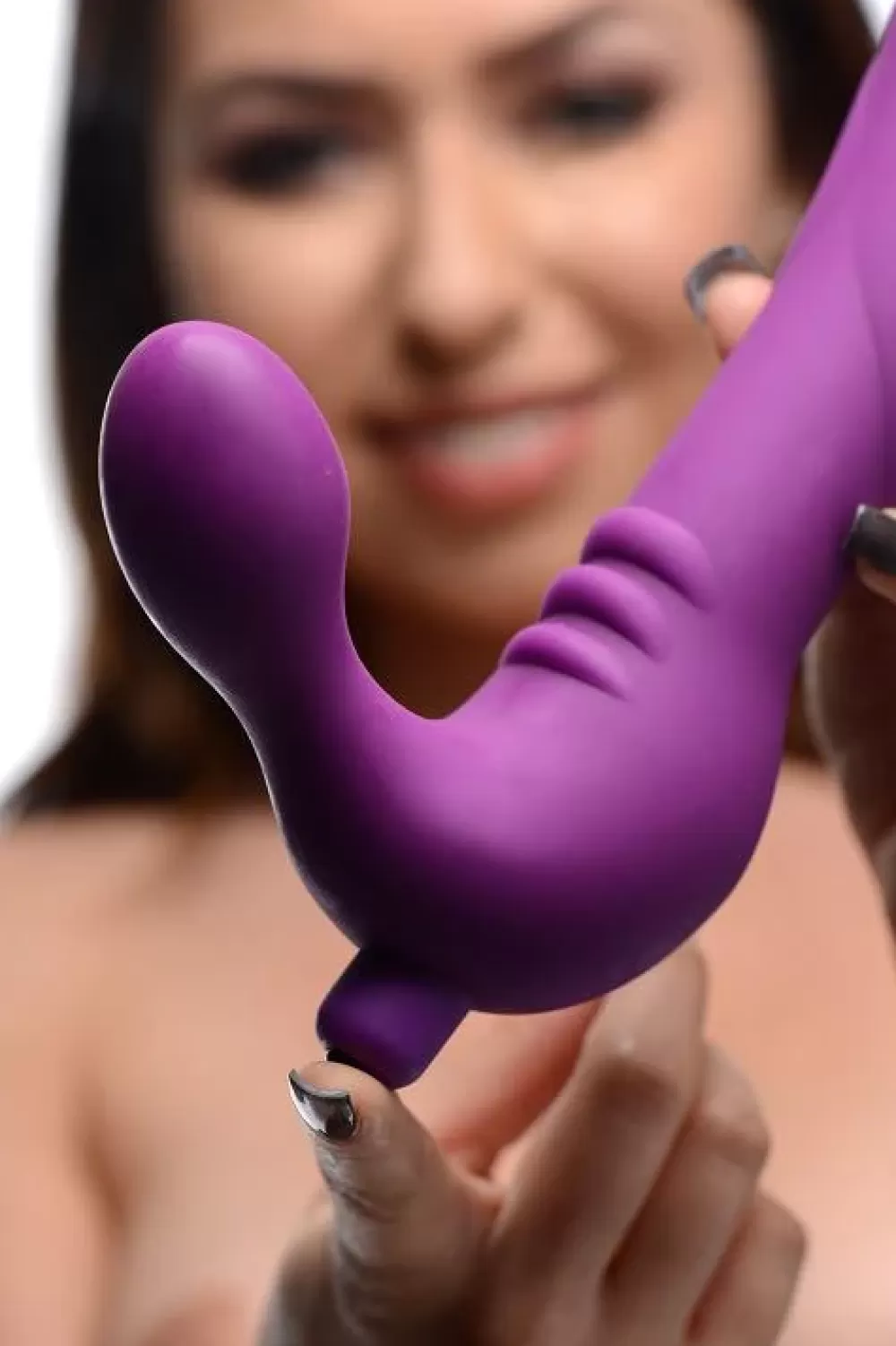 Fashion Healthy & Active Royal Revolver Vibrating Strapless Silicone Strap On Dildo
